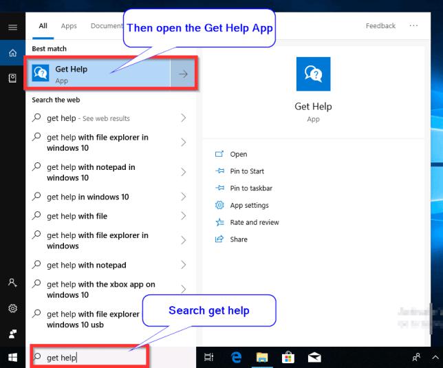 Get help windows 10 что это за программа