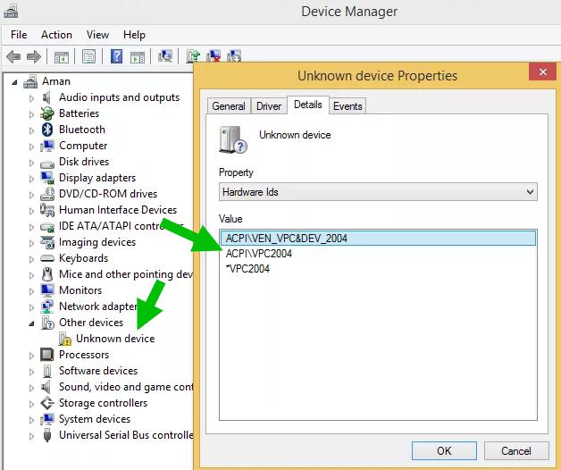 Acpi ven vpc dev 2004 lenovo windows 10 x64